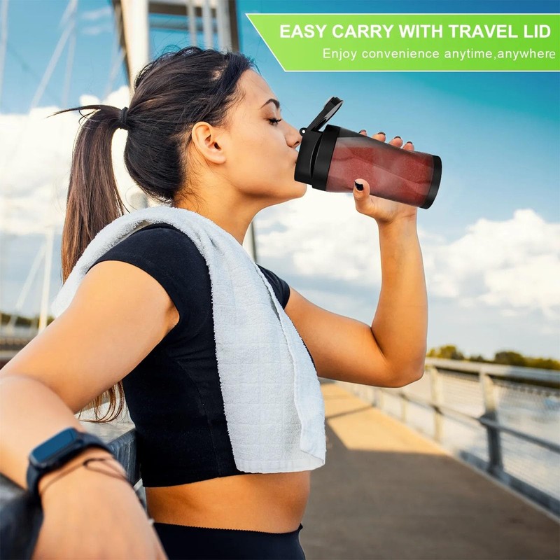Portable Blender: 360W High-Power Motor, 6000mAh Long-Lasting Battery, 23oz Travel