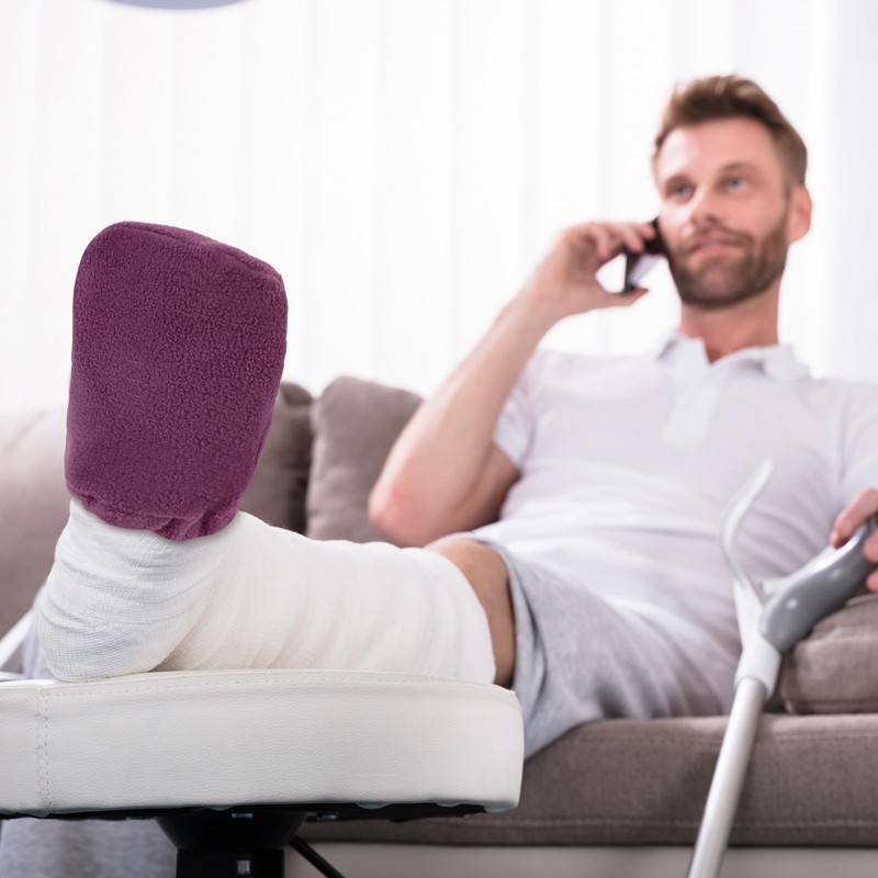 Cuffbow 4 Pack Foot Cast Toe Cover Socks Soft Warm