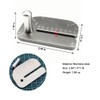 PANSHIYON Leather Stitching Punch Aid Plate,Stainless Steel Leather Stitching Punch
