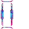 Graphics for OneWheel Plus XR, Zany Pink design, Rail decals