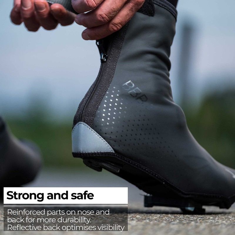 BBB Cycling Unisex's Shoe Covers WaterFlex 3.0, Black, 47/48