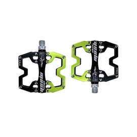 Bike MTB Pedals Parallel Bicycle Road Pedal 9/16 Inch Ultra-Light Flat Aluminum Alloy Sealed Bearing with Anti-Skid 1 Pair