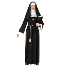 Morph Nun Costume Women Nun Outfit Women Nun Costume Adult Nun Costumes for Women Nun Costume Plus Size With Nun Habit X-Large