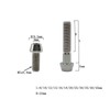 RISON Titanium Bolts Ti Bolt M5x0.8x35mm Hex Tapered Socket Head