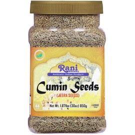 Rani Cumin Seeds Whole (Jeera) Spice 30oz (1.87lbs) 857g PET Jar ~ All Natural | Gluten Friendly | NON-GMO | Kosher | Vegan | Indian Origin