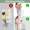 COSYLAND Kids Kitchen Step Stool, Height Adjustable Toddler Standing Tower