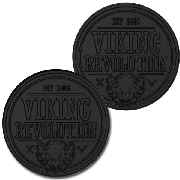 Viking Revolution Activated Charcoal Soap for Men w/Dead Sea Mud – Men’s Body and Face Soap – Manly Black Facial Care Soap Bar to Cleanse Blackheads - Peppermint & Eucalyptus Scent (2 Pack)