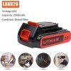 BLACK+DECKER 2Pack LithiumBattery replace for Black and Decker 20 Volt