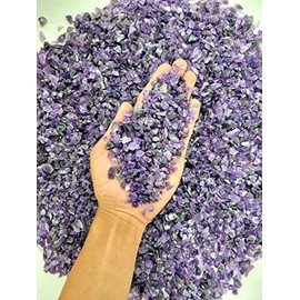 4 oz Tumbled Amethyst Crystal Chips Bulk Gemstone Undrilled Beads Natural Stones