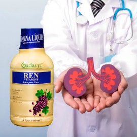 Gadavyt Renal Vitamin Liquid 16 Oz (480 Ml) Sabor Uva