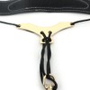 Universal Adjustable Saxophone Neck Strap PU Leather Sax Strap Metal