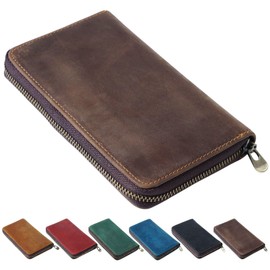 Pen Case, Genuine Leather, Pencil Case, Large Capacity, For Adults, Fountain Pen, Storage Case, Leather, 5 Pieces, Fixed Position, Slish, Zipper, Compact, Waterproof, Simple, Stylish, Business, Small