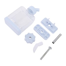 Fabater Dispensador Automático de Agua para Pájaros de Alta Capacidad para Loros, Chinchillas y Pollos, Bebedero de Plástico para Jaulas de Pájaros, Material Seguro, 7 Componentes (Blue)
