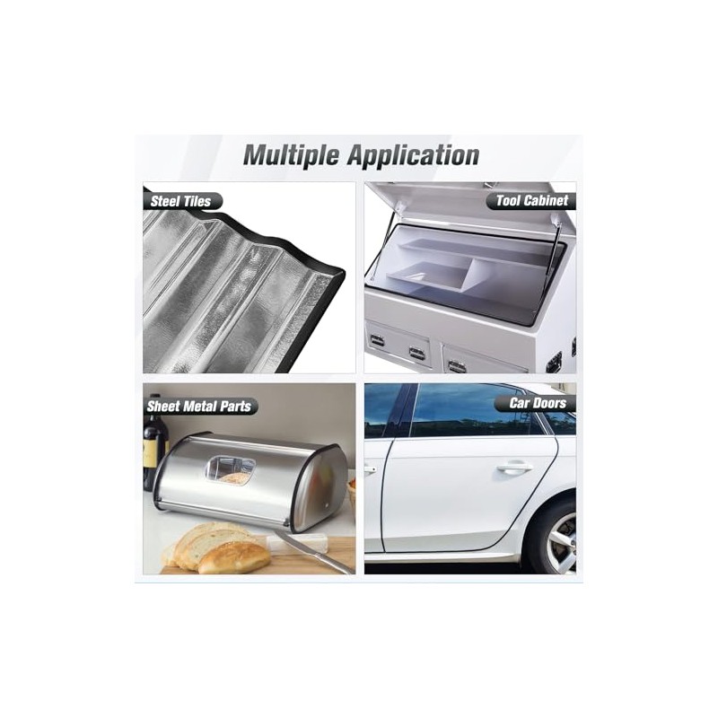 Protalwell Borde de Goma Autoadhesivo Canal U EPDM 1/16", 0-3/32",