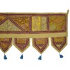 Lalhaveli Indian Embroidery Work Design Patchwork Cotton Toran Door Hanging