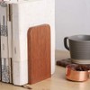 Muso Wood Wooden Bookends, 8*13cm (2 Pairs)
