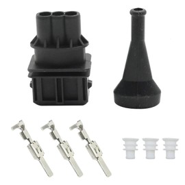 Hoypeyfiy 1928402452 Male 3 Way Junior Power Timer With Terminals Boot and Cable Seals, Replacement for Car Marine Lorry Motorcycle Race Car Caravan, Replaces 1280703022 828905-1