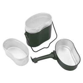 Military Mess Tin Multifunction Nonslip Durable Food Grade Aluminium 180℃ Temperature Resistant Military Lunch Box