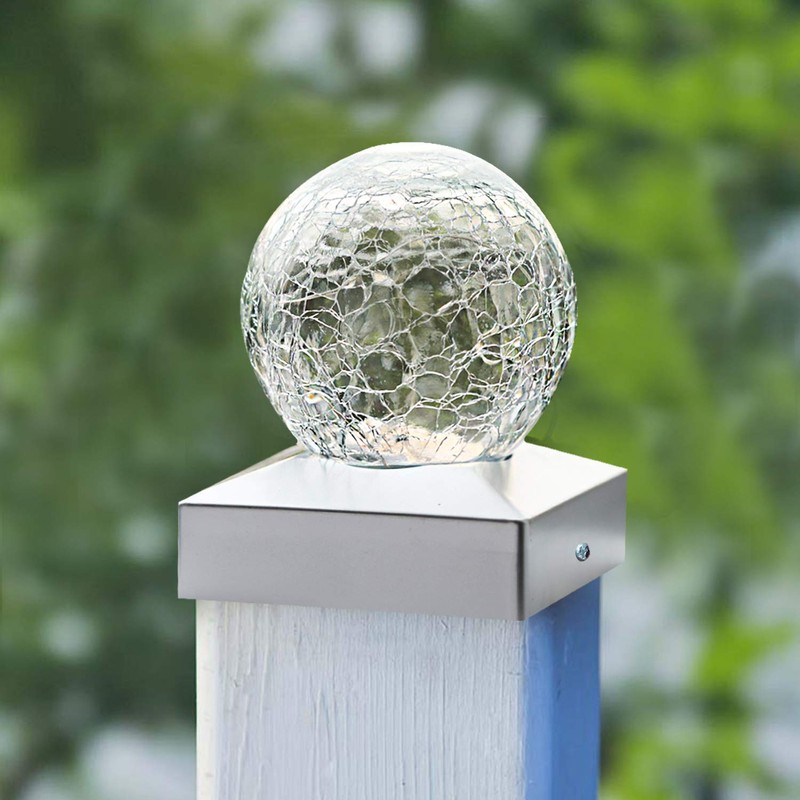 SUNNYPARK Solar Post Lights - Outdoor Post Cap Light for