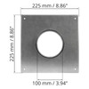HVAC OV 4" Inch Wall and Ceiling Mount - Duct