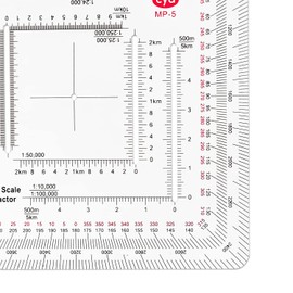 CYA Improved Military Map Protractor Coordinate Scale Map for Land Navigation