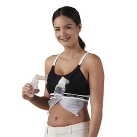 Clip and Pump™ Nursing Bra, black