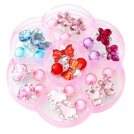 Formemory Clip-on Children's Earrings Set for Girls, Cute, Moon and Butterfly, 2 in 1 Earrings, Accessories, Birthday Gift, Toy, Girls, Earrings, For Children and Adults, Recommended Age: 6 years and up, Stone