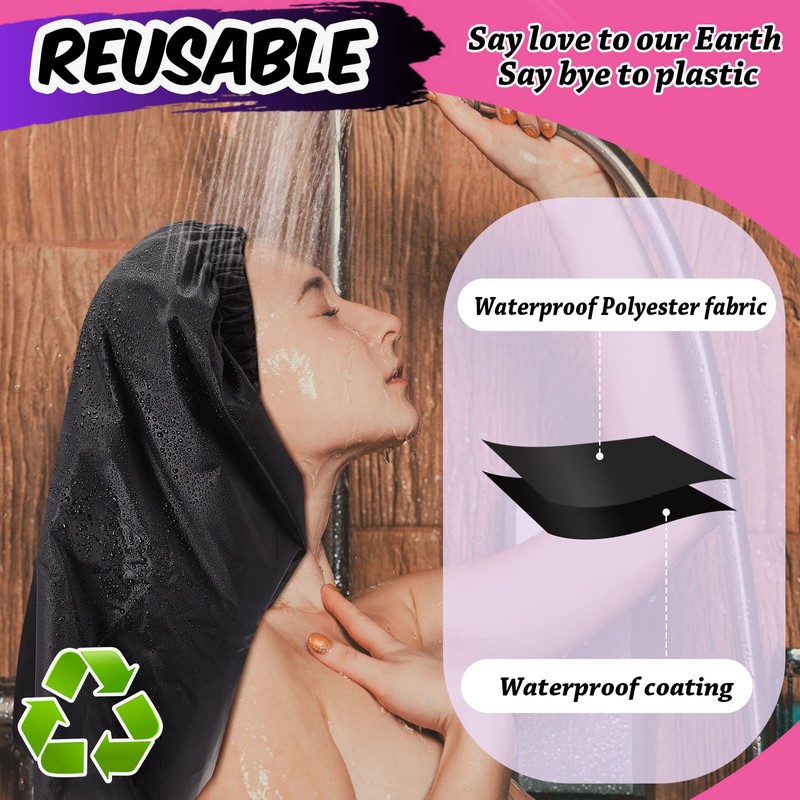 Gorro de Ducha Trenzado Grande Gigante Gorro de Baño Trenzado