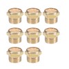 sourcing map 8 pieces 1/4 PT sintered bronze exhaust silencer