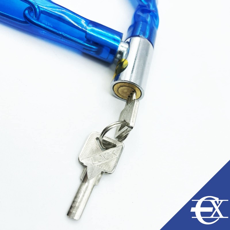 EUROXANTY Bicycle Lock | Plastic Coated Chain Lock | Link