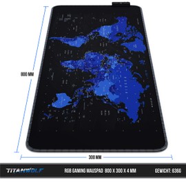 DE RGB Mouse Pads World Map