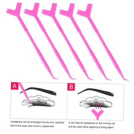Baluue False Eyelashes Y-shaped Brush Lash Perm Rods Set 10pcs Beauty Tool Kit