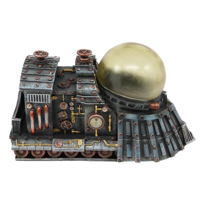Steampunk Thermal Steam Engine and Light Source Powered Locomotive Train