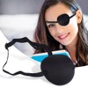 One-eye amblyopia blindfold visor patch eye patch - black / 한쪽 외눈 약시 눈 가리개 가림패치 안대 패치 - 블랙