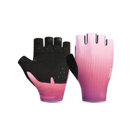 INBIKE Cycling Gloves Summer Half Finger Short Fingerless Bicycle MTB Gloves for Mountain Bike Sports Training Race Cycling Pink M