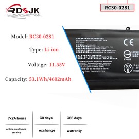 RC30-0281 RZ09-0281 53.1Wh Laptop Battery for Razer Blade Stealth 13.3" 2018 2019 2020 GTX 1650 Max-Q i7-8565UR RZ09-02810 RZ09-02810E71 RZ09-03102E52 RZ09-03102W52 RZ09-02812E71 RZ09-03102E22-R3U1