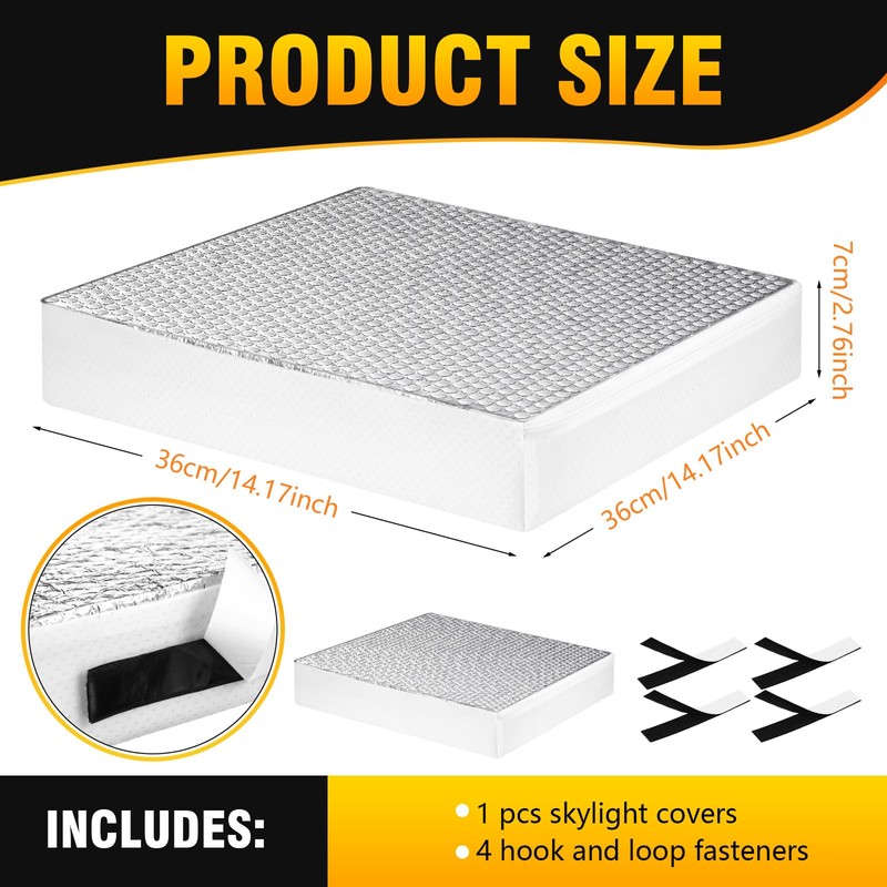 Yoojahow 1 Pcs RV Skylight Insulator RV window Vent Insulator