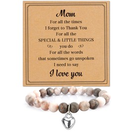 Mom Gifts,Mothers Day Gifts for Mom,Mother's Day Gifts from Daughter Son,Mom Christmas Gifts,Valentines Day Gifts for Mom,Mom Birthday Gifts,Presents for Mom,Beaded Bracelets,Stocking Stuffers