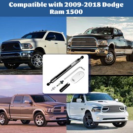 Beneges Truck Tailgate Assist Kit for 2009-2018 Dodge Ram 1500, 2010-2018 Dodge Ram 2500 3500 Pick Up Struts Shocks Dampers 43301