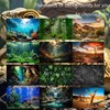 Rock Wall Aquarium Background Underwater Turquoise Rock Fish Tank Background