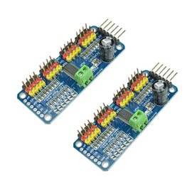 PCA9685 16 CH 12Bit PWM Servo Motor Driver Board Controller IIC Interface for Arduino Raspberry Pi Zero/Zero W/Zero WH/2B/3B/3B+ and Robot (2pcs)