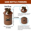 Traditional Japanese Pottery Sake Set - Exquisite Mino Ware Ceramic
