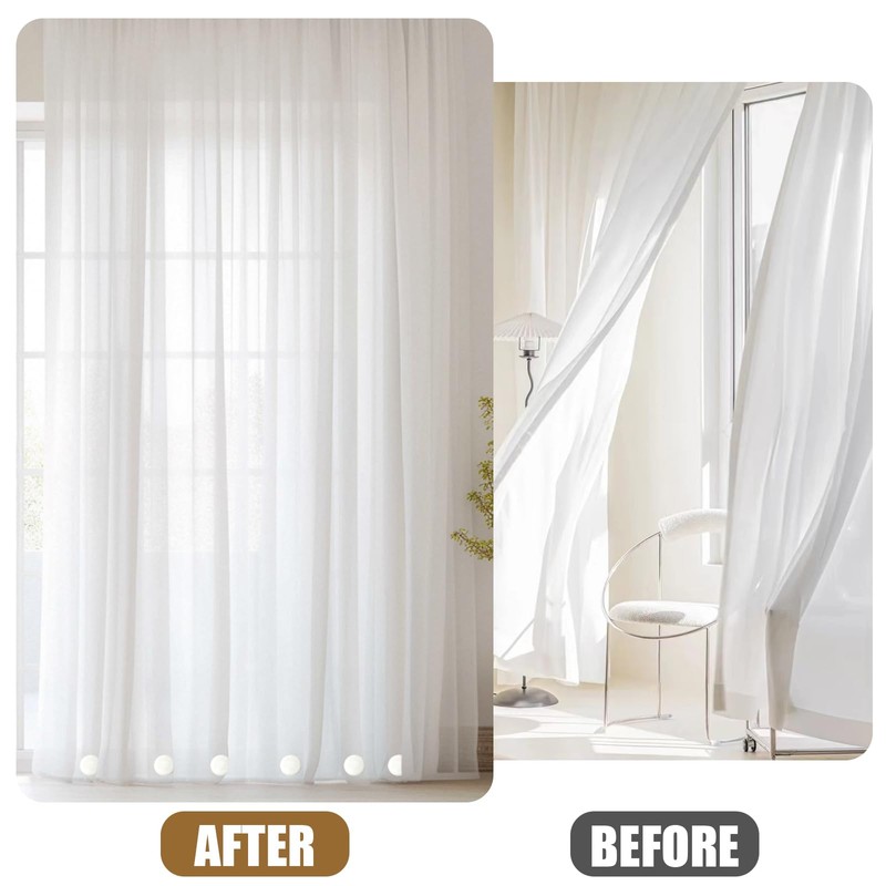 14 Pcs Magnetic Shower Curtain Weights,Round Shower Curtains Magnets, Heavy