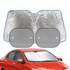 TYPE S Windshield Silver Foil Sunshade 3-Piece Kit (Jumbo)