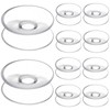 TEHAUX Double Sided Suction Cups 10pcs Clear Silicone Bumpers Heavy
