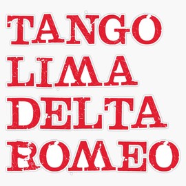 Military NATO Phonetic Alphabet: Tldr: Too Long Didnt Read Window Bumper Sticker Decal 5"