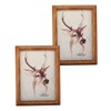 Set of 2 wooden picture frames, 5x7 inches, deer (13x18cm)