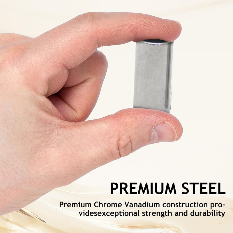 1/4" Square to Hex Adapter 4-Pack | Hardened Steel Hex
