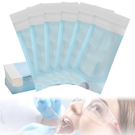 WHYCNJL Pack of 50 Gear Self-Sealing Sterilisation Bags for Cleaning Tools, 130 mm Sterilisation Bags for Sterilisation Bags (57 x 130 mm)