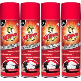 Refrigeration Technologies RT375A Viper Aerosol Foaming Coil Cleaner Degreaser Food Grade Expanding Foam 18 oz (4)